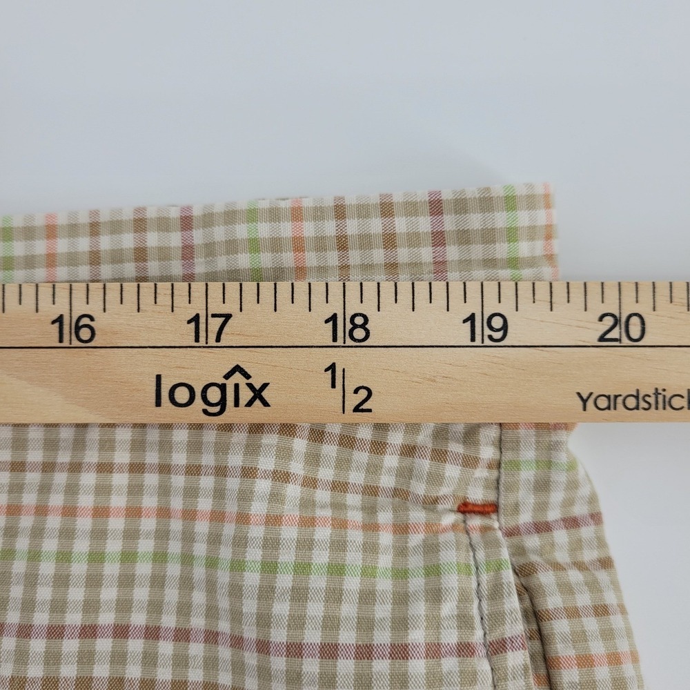 Tommy Bahama Mens 38/39 Paradise Nation Plaid Shorts Tan Multicolor Cotton Golf - Picture 7 of 12